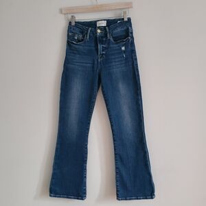 Frame Denim Dark Blue Flare Jeans Size 26
